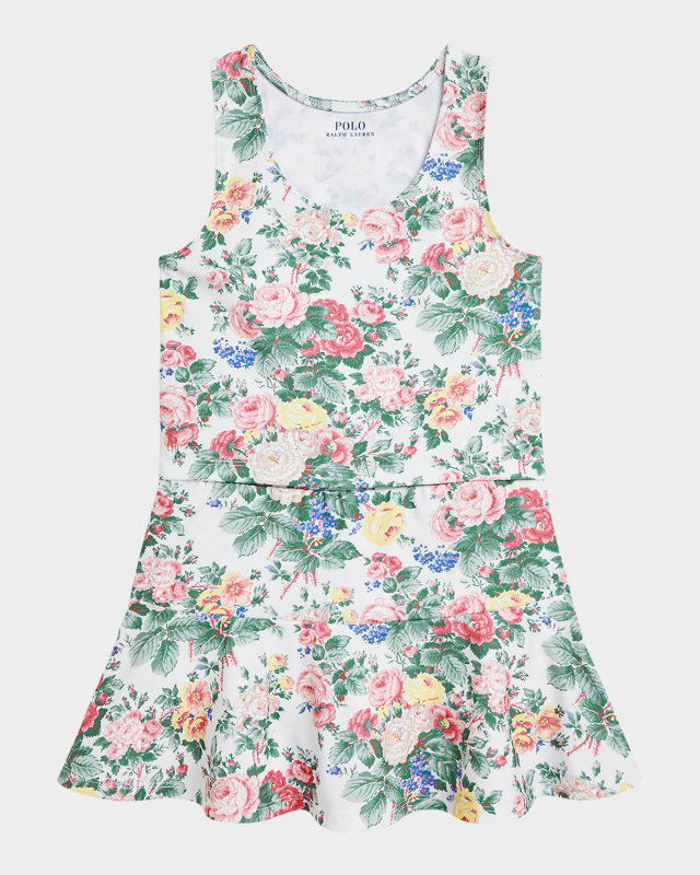 Girl's Floral-Print Two-Piece Set, Size S-X